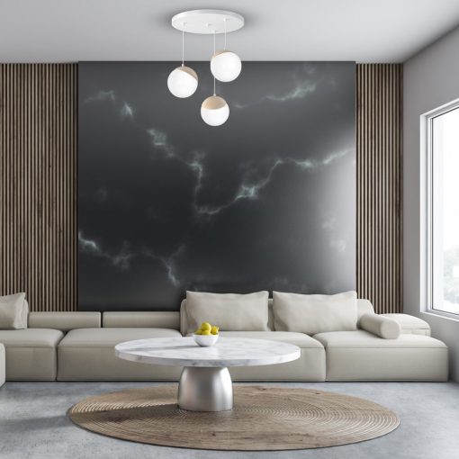 Pendant lamp SFERA WOOD 3xE14
