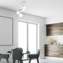 Pendant lamp SFERA WOOD 5xE14