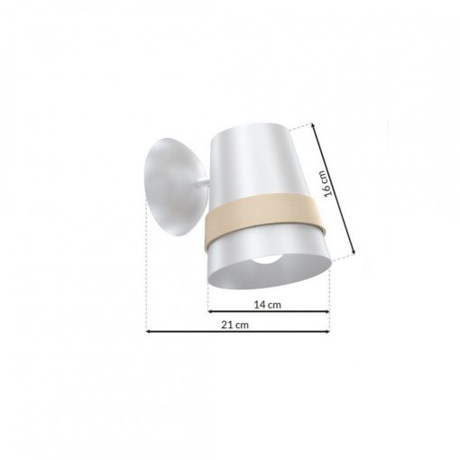 Wall lamp VENEZIA WHITE 1xE27