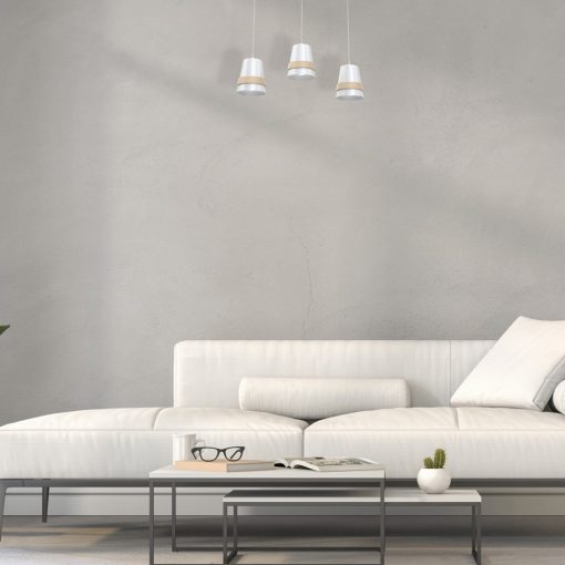 Pendant lamp VENEZIA WHITE 3xE27