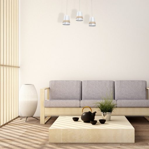 Pendant lamp VENEZIA WHITE 3xE27
