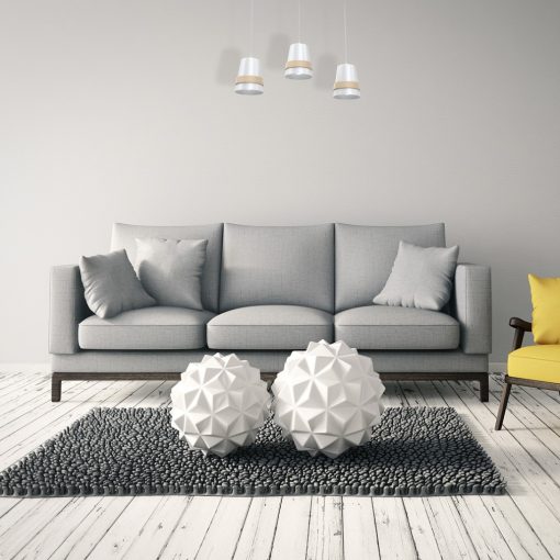 Pendant lamp VENEZIA WHITE 3xE27