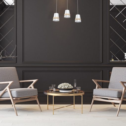 Pendant lamp VENEZIA WHITE 3xE27