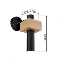 Wall lamp WEST BLACK 1xGU10