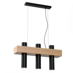 Pendant lamp WEST BLACK 3xGU10