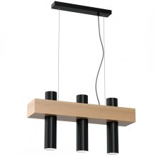 Pendant lamp WEST BLACK 3xGU10
