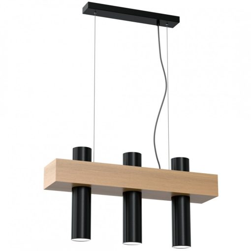 Pendant lamp WEST BLACK 3xGU10