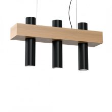 Pendant lamp WEST BLACK 3xGU10