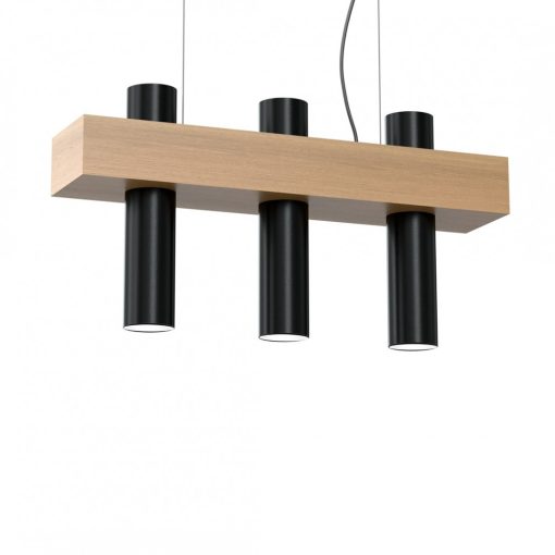 Pendant lamp WEST BLACK 3xGU10