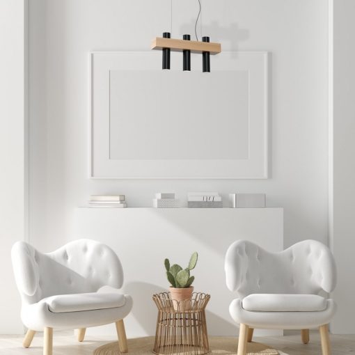 Pendant lamp WEST BLACK 3xGU10