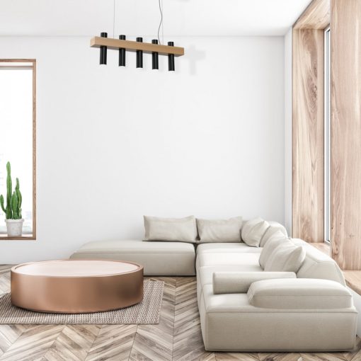 Pendant lamp WEST BLACK 5xGU10
