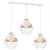 Pendant lamp CLIFF WHITE 3xE27