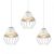 Pendant lamp CLIFF WHITE 3xE27