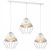 Pendant lamp CLIFF WHITE 3xE27