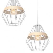 Pendant lamp CLIFF WHITE 3xE27
