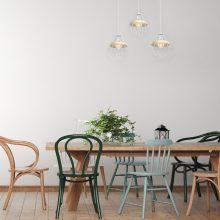 Pendant lamp CLIFF WHITE 3xE27