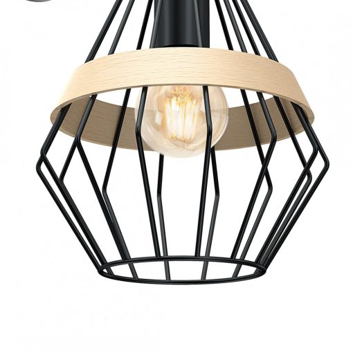 Wall lamp CLIFF BLACK 1xE27
