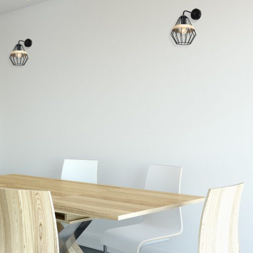Wall lamp CLIFF BLACK 1xE27