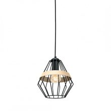 Pendant lamp CLIFF BLACK 1xE27