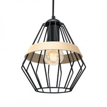 Pendant lamp CLIFF BLACK 1xE27