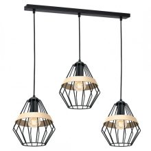 Pendant lamp CLIFF BLACK 3xE27