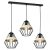 Pendant lamp CLIFF BLACK 3xE27