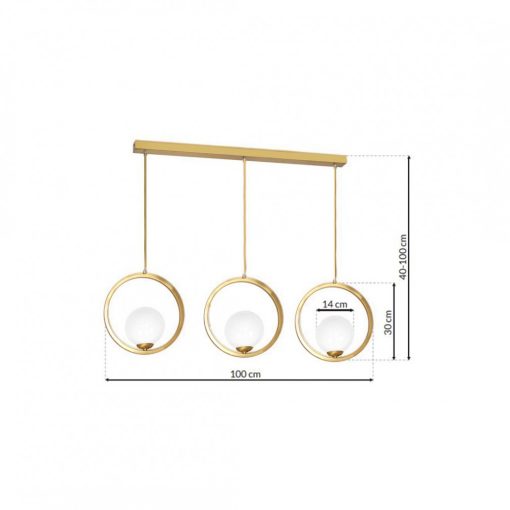Pendant lamp VIENNA 3xE14