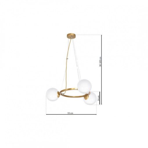 Pendant lamp VIENNA 3xE14