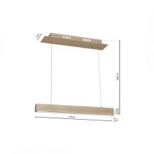Pendant lamp TIMBER 12W LED