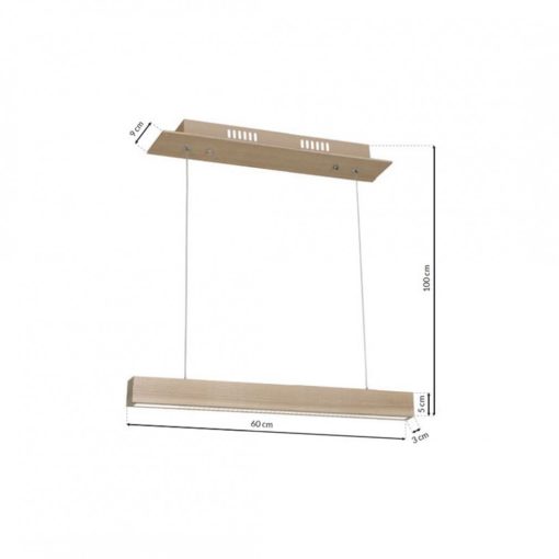 Pendant lamp TIMBER 12W LED