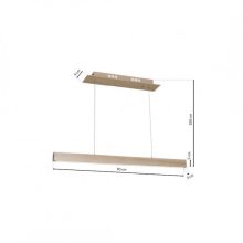 Pendant lamp TIMBER 18W LED