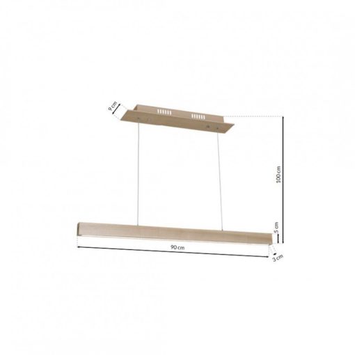 Pendant lamp TIMBER 18W LED