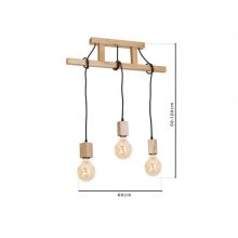 Pendant lamp JACK 3xE27
