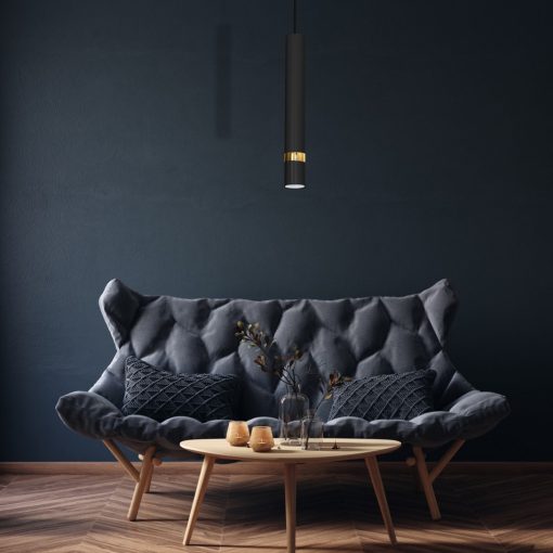 Pendant lamp JOKER BLACK/GOLD 1xGU10
