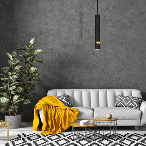 Pendant lamp JOKER BLACK/GOLD 1xGU10