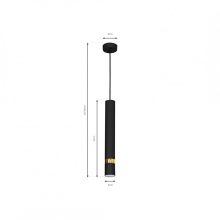 Pendant lamp JOKER BLACK/GOLD 1xGU10