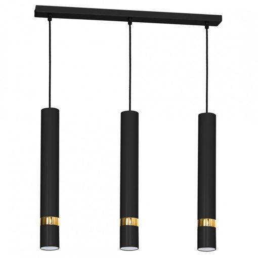 Pendant lamp JOKER BLACK/GOLD 3xGU10