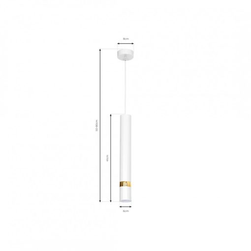 Pendant lamp JOKER WHITE/GOLD 1xGU10