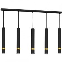 Pendant lamp JOKER BLACK/GOLD 5xGU10