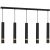 Pendant lamp JOKER BLACK/GOLD 5xGU10