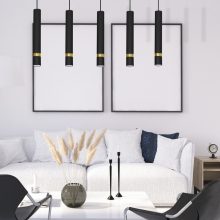 Pendant lamp JOKER BLACK/GOLD 5xGU10