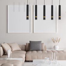 Pendant lamp JOKER BLACK/GOLD 5xGU10