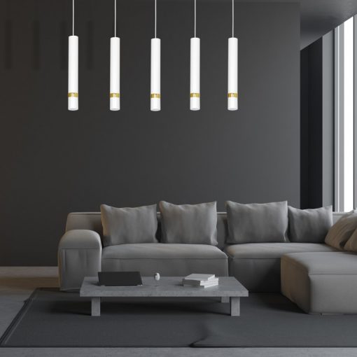 Pendant lamp JOKER WHITE/GOLD 5xGU10
