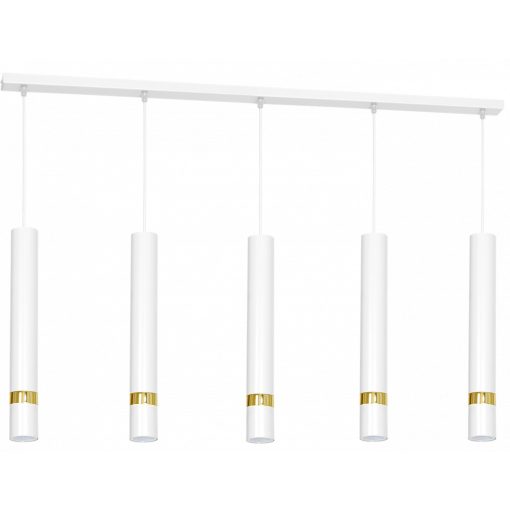 Pendant lamp JOKER WHITE/GOLD 5xGU10