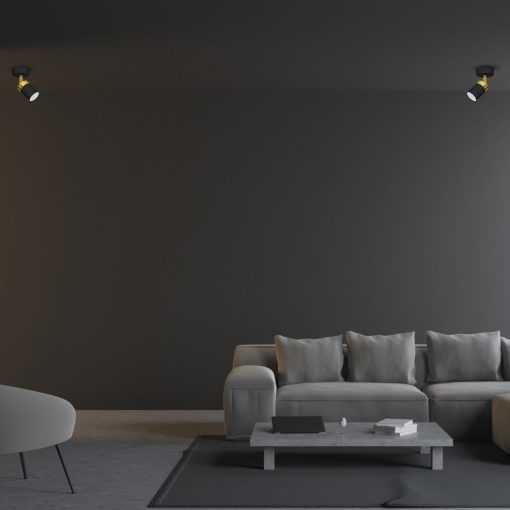 Wall lamp JOKER BLACK/GOLD 1xGU10