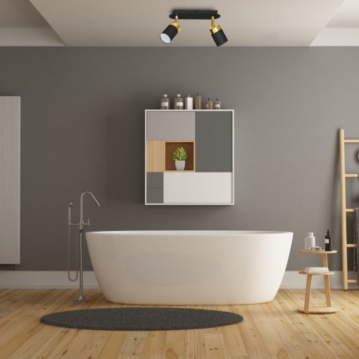 Ceiling  lamp JOKER BLACK/GOLD 2xGU10