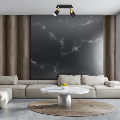 Ceiling  lamp JOKER BLACK/GOLD 2xGU10