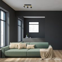 Ceiling  lamp JOKER BLACK/GOLD 3xGU10