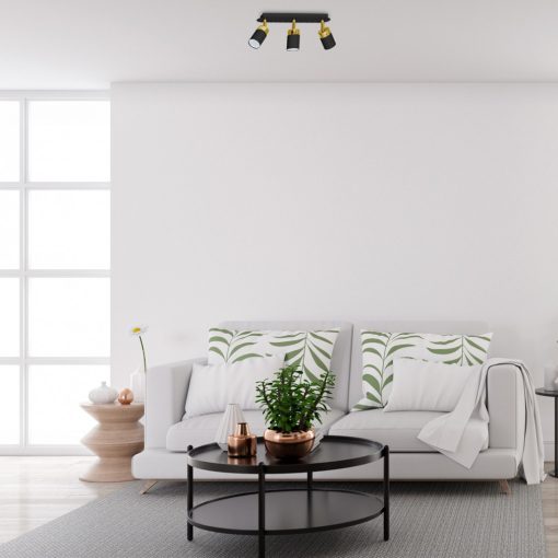 Ceiling  lamp JOKER BLACK/GOLD 3xGU10
