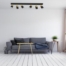 Ceiling  lamp JOKER BLACK/GOLD 6xGU10